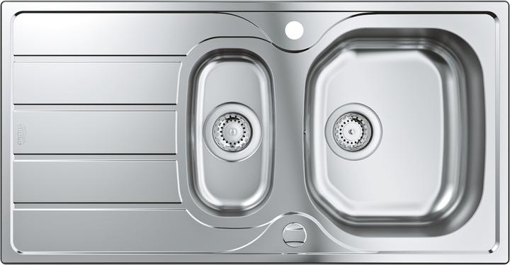 Productafbeelding Grohe K200 roestvrijstalen spoelbak met afdruiprek (Aanrecht, 47.60 cm, 94.10 cm)