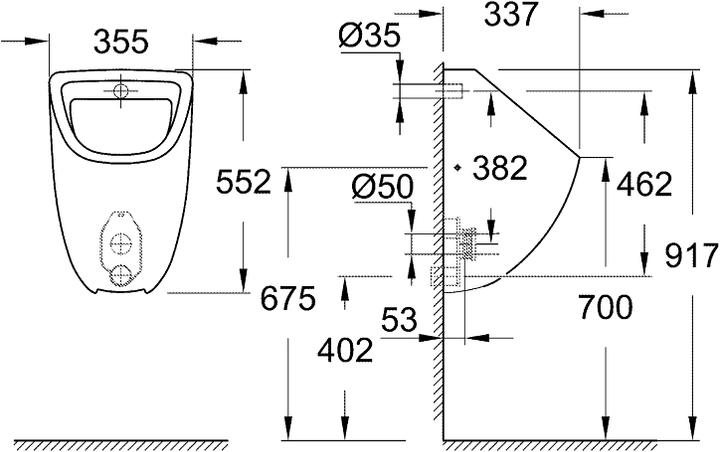 Produktbild Grohe Bau Keramik Urinal