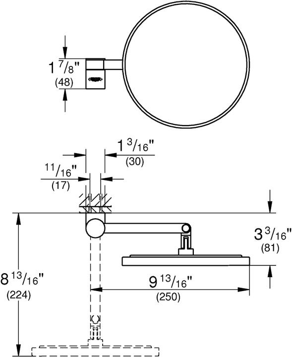 Produktbild Grohe Selection Kosmetikspiegel