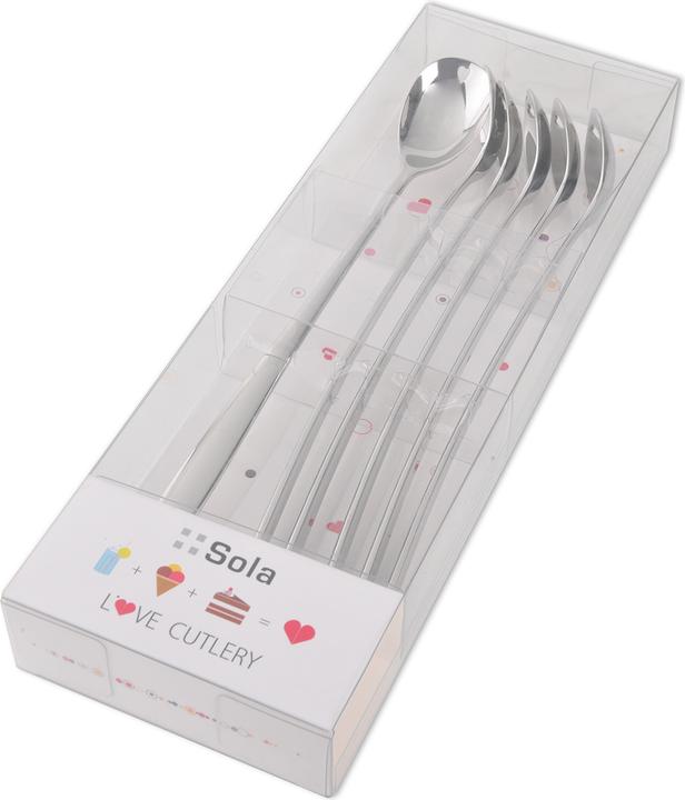 Actual product image Sola Latte macchiato spoon heart, 6 pieces (6 pcs., Scoops)