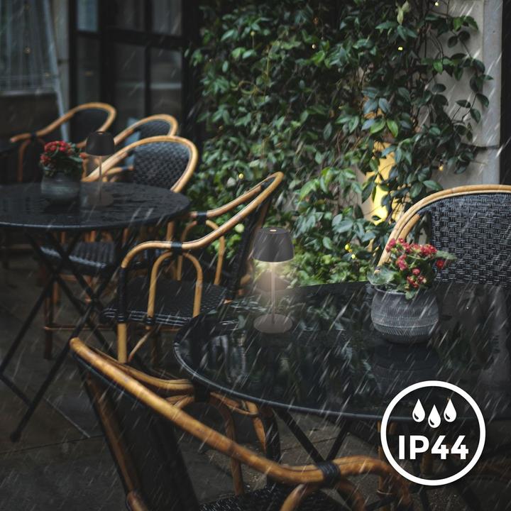 Produktbild B.K.Licht Akku LED Tischleuchte - Mini Touch, anthrazit (150 lm)