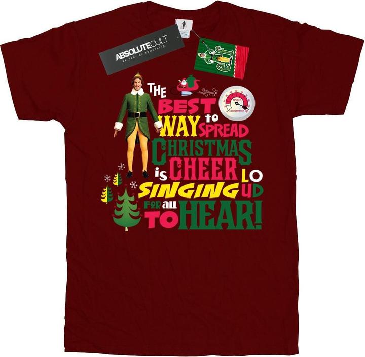 Immagine prodotto Elf Christmas Cheer Maglietta Ragazze (140, 146)