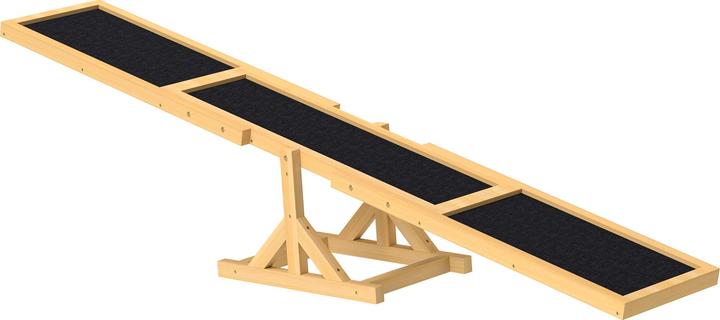 PawHut Hundewippe Tannenholz Gelb (Agility)