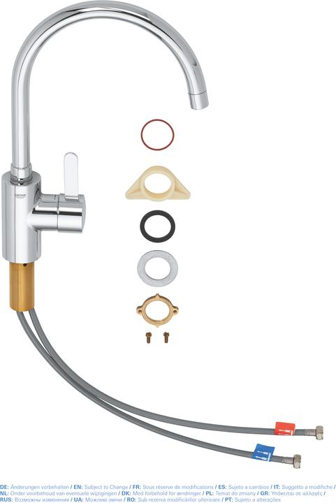 Productafbeelding Grohe Eurosmart Cosmopolitan ééngreeps wastafelmengkraan