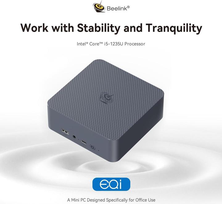 Image du produit Beelink Mini PC EQi12 mit Intel Core i5 und 4K Dual HDMI (Intel Core i5-1235U)