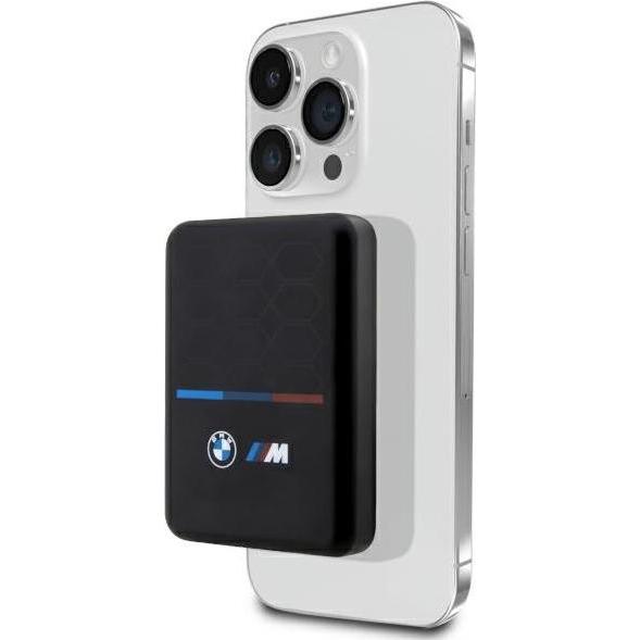 BMW Powerbank indukcyjny BMPBMS3K22PGVK 5W 3000mAh + kabel czarny/black M Collection MagSafe (3000 mAh, 5 W, 11000 Wh), ...