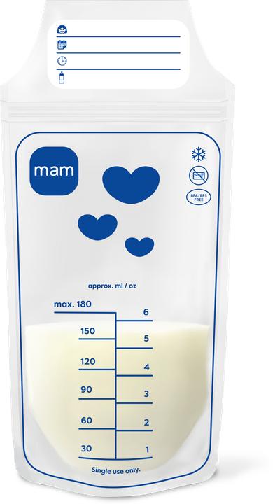 MAM - Breast Milk Storage Bags - 25 pack - 180 ml