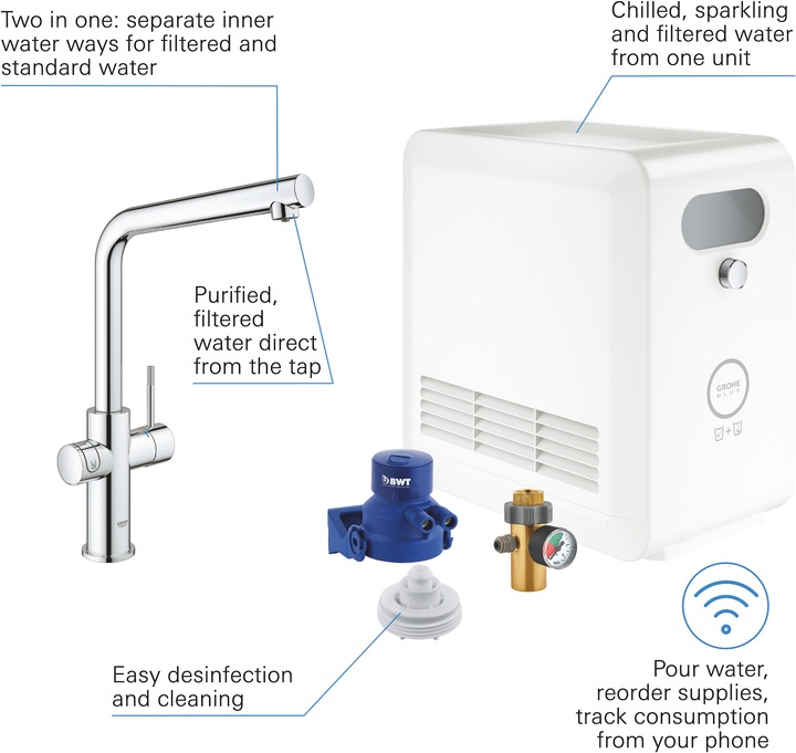 Actual product image Grohe Blue Professional L spout set