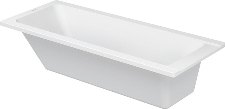 Actual product image Duravit Rectangular bathtub moulded body bath D-Code 70 x 170 cm white smooth 7000970000000 (110 l, 170 cm, 70 cm)