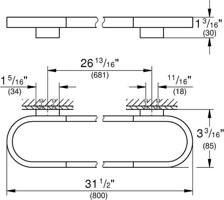Actual product image Grohe Towel rail Selection