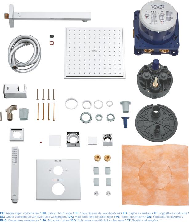 Produktbild Grohe Grohtherm Cube Duschsystem UP mit Rainshower Allure 230