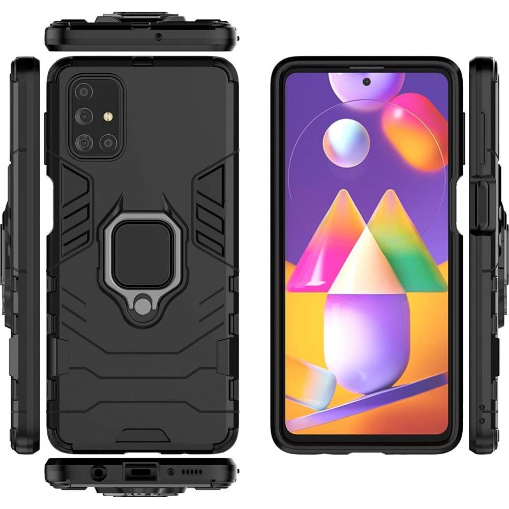 Thumbnail - Screenguard RingCase Anti-Shock Samsung Galaxy A52 Hülle (Samsung Galaxy A52), Smartphone Hülle, Schwarz