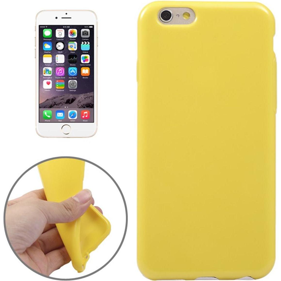 König Design Apple iPhone 6 Plus Handy Hülle TPU Gelb (Apple iPhone 6 Plus), Smartphone Hülle, Gelb