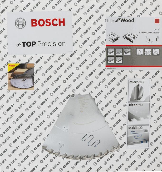 Actual product image Bosch Professional Zubehör Circular saw blade Top Precision Best for Wood, 400 x 30 x 4 mm, 60