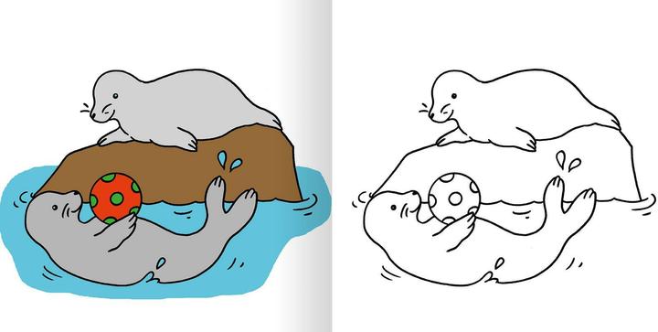 Actual product image Malbuch ab 2j. - Zoo