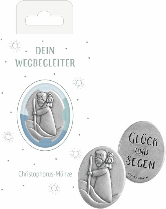 Christophorus-Münze - Glück und Segen