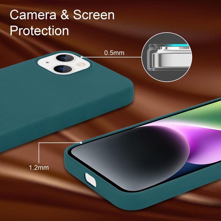 Actual product image Cadorabo Case for Apple iPhone 14 in TPU Liquid Silicone Case Style (Apple iPhone 14)