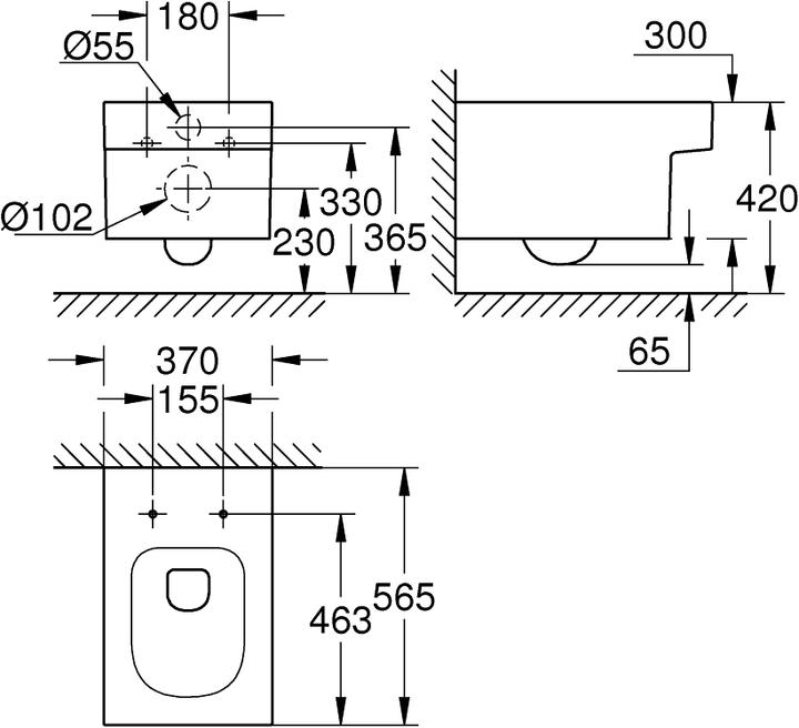 Immagine prodotto Grohe WC sospeso in ceramica Cube