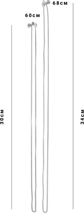 Immagine prodotto Haze & Glory Halskette Basic Panzerkette 925 Silber (Argento 925, 68 cm)