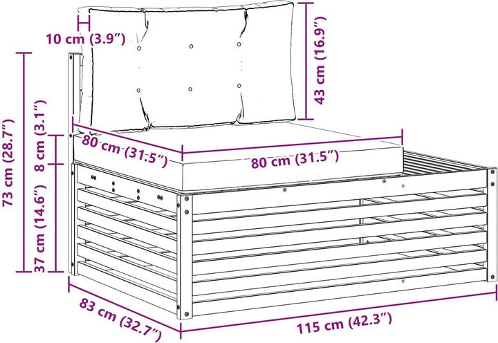 Produktbild vidaXL gartenmöbel