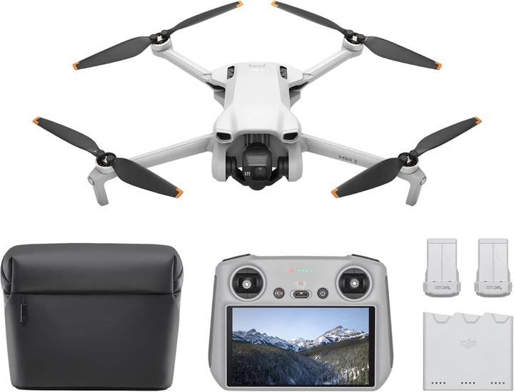 Actual product image DJI Mini 3 with RC Controller and Fly More Combo (38 min, 248 g, 48 Mpx)