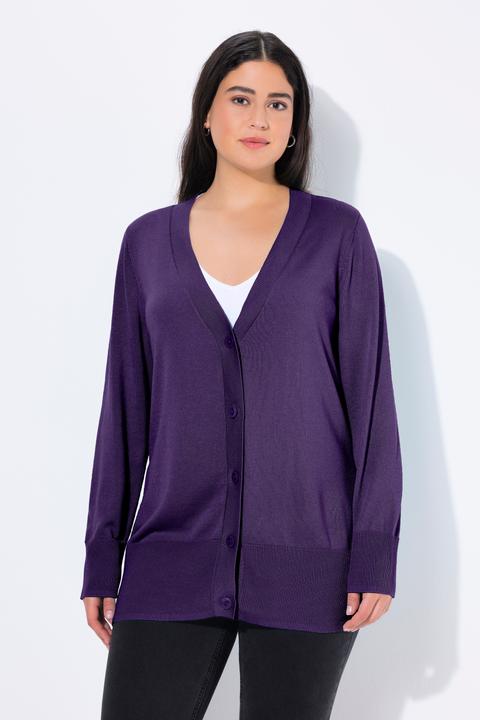 Actual product image Ulla Popken Classic Button Cardigan Sweater (62)
