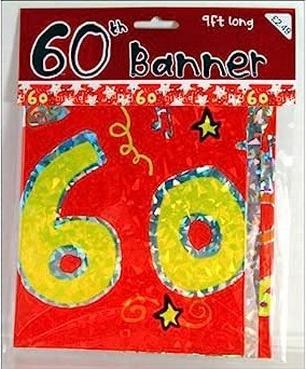 Striscione Olografico Per 60° Compleanno | Rosa E Luccicante | 3,9 Metri | Per Decorazioni Festa Interni Ed Esterni | Prodotto Da Azienda Familiare UK