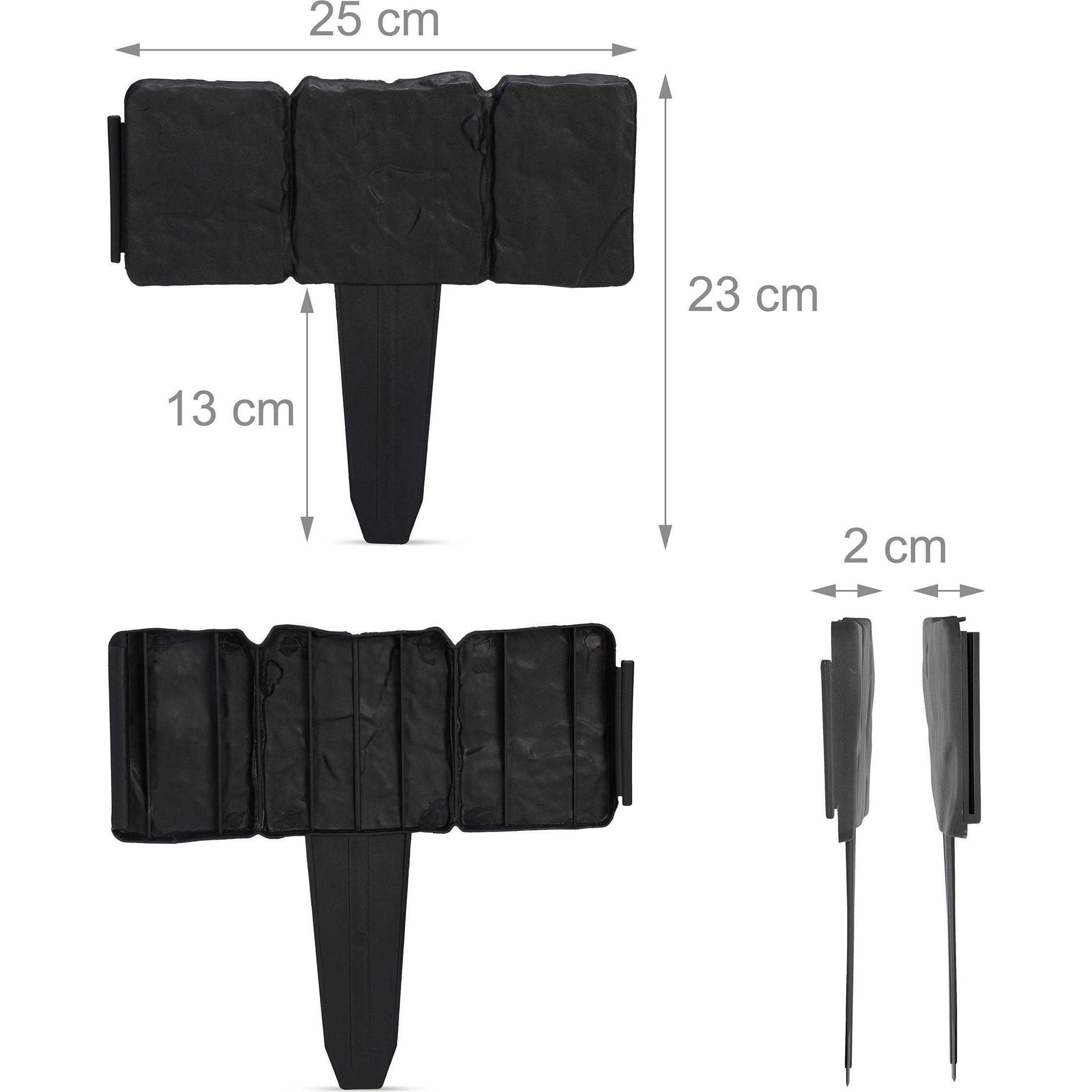 Thumbnail - Relaxdays, Rasenkante, 10x Beetzaun (2 cm)