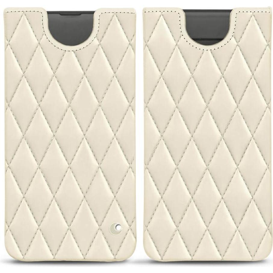 Noreve Lederschutzhülle (Samsung Galaxy S10), Smartphone Hülle, Weiss