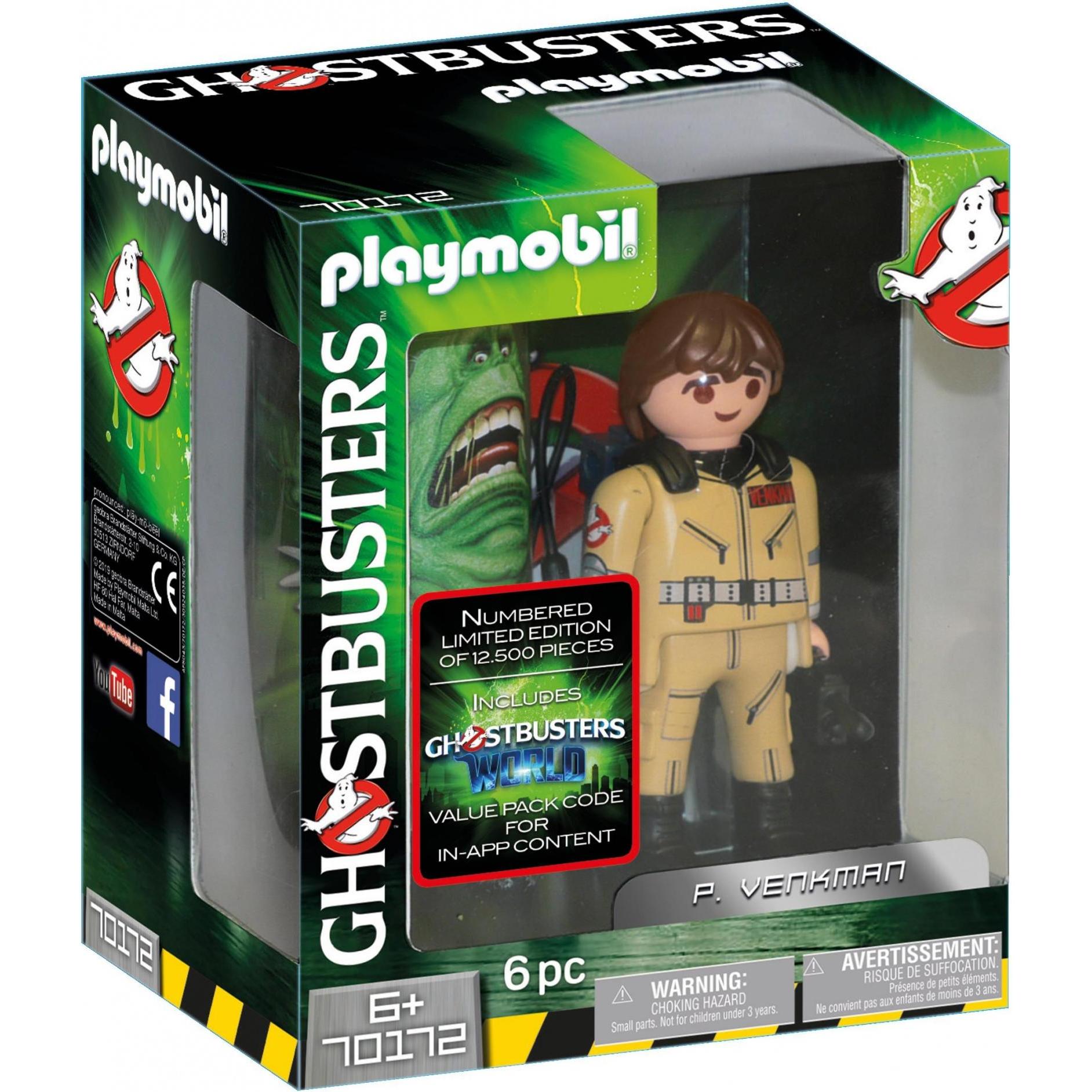 Playmobil Ghostbusters figura da collezione P. Venkman (70172, Playmobil Acchiappafantasmi)