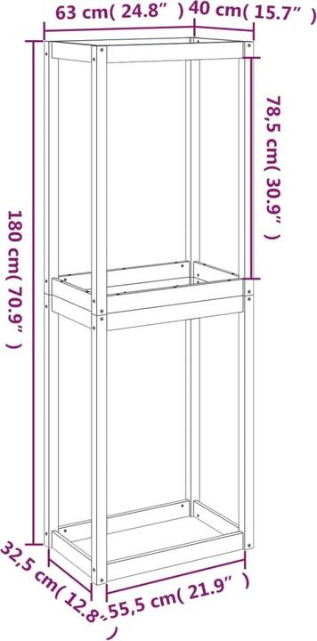 Actual product image vidaXL Reifenregal