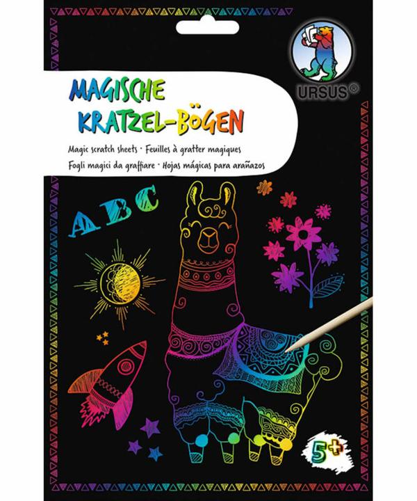 Produktbild Ursus Bastelset Kratzbilder Uni A5