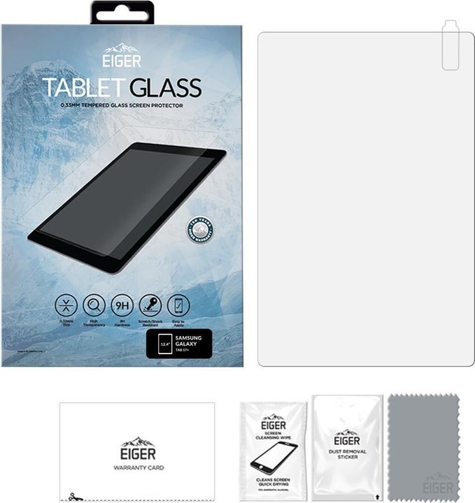 Actual product image Eiger Mountain Glass (1 Piece, Galaxy Tab S7+, Galaxy Tab S10+, Galaxy Tab S8+, Galaxy Tab S9 FE+, Galaxy Tab S9+)