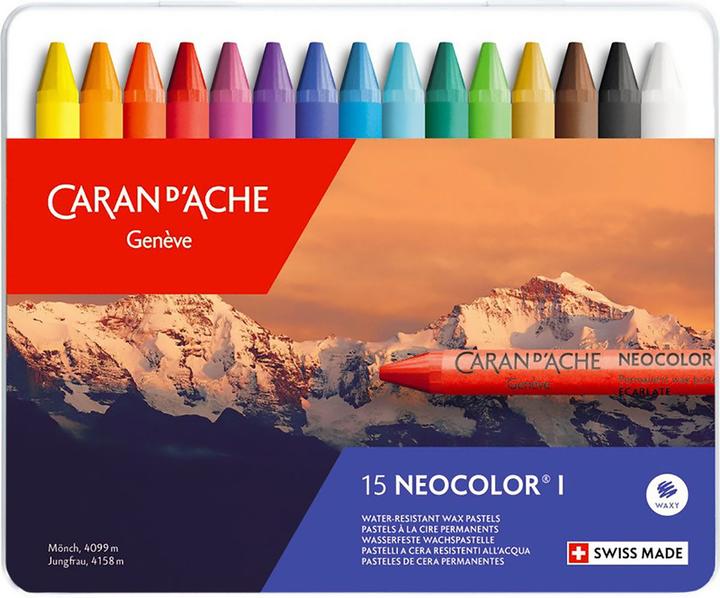 Actual product image Caran d'Ache Neocolor I Metallschachtel (Multicoloured, 15 x)
