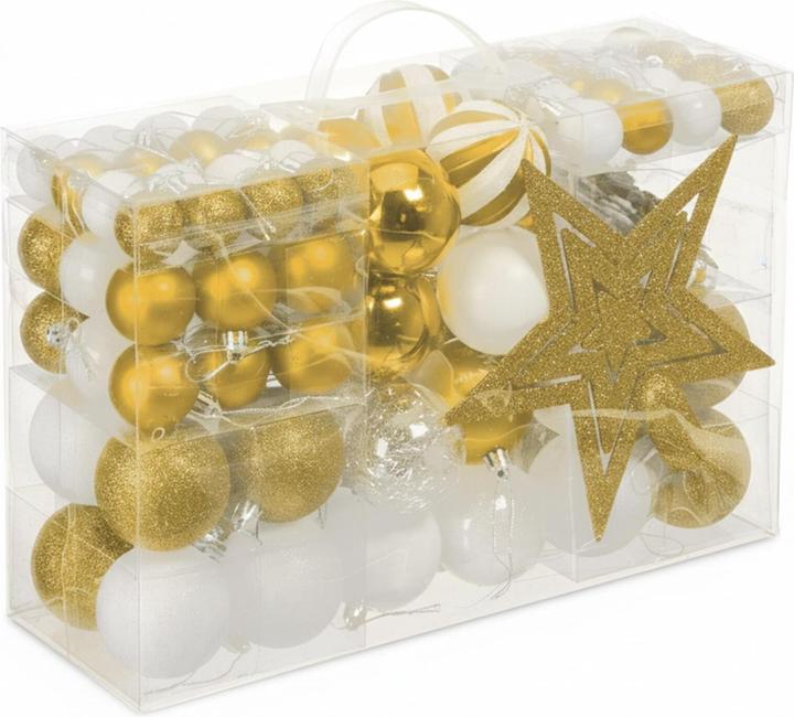 Produktbild Relaxdays Weihnachtskugeln-Set (101x)