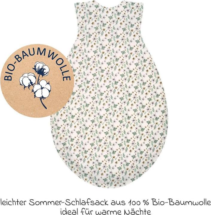 Produktbild Alvi Sommer-Schlafsack Sommertraum - Organic Cotton (110 cm, 0.5 TOG, Frühling, Sommer)