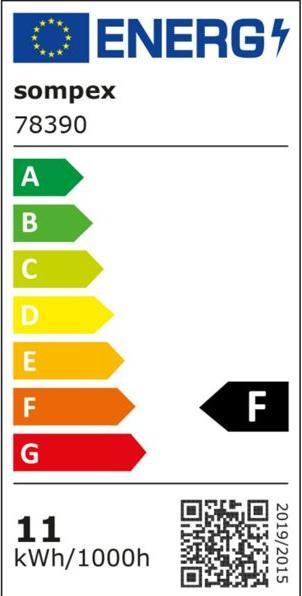 Energy Label Sompex Garcon Blk (1000 lm)