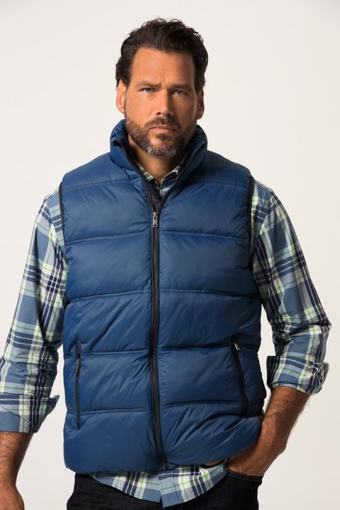 Actual product image JP1880 Quilted gilet, outdoor, stand-up collar, stomach fit, up to 8 XL (7XL)