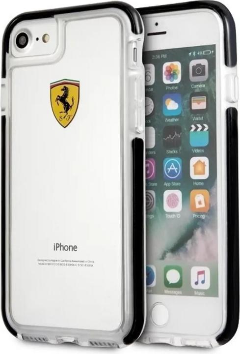 Ferrari hard case FEGLHCP7BK iPhone 7/8 SE2020 shockproof transparent black (Apple iPhone 7, Apple iPhone 8, Apple iPhone SE)