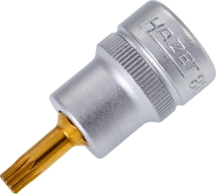 Actual product image HAZET Screwdriver socket 8808-5 ∙ Square, hollow 10 mm (3/8 inch) ∙ Internal serration profile XZN …