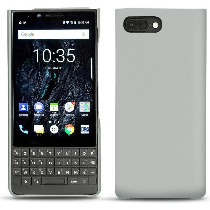 Noreve Lederschutzhülle (Blackberry KEY2), Smartphone Hülle, Grau