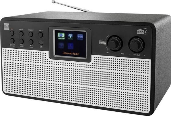 Produktbild Dual Radiostation IR 100 Internet Tischradio Bluetooth®, DAB+, UKW, WLAN Schwarz, Silber (DAB+, FM, Bluetooth)