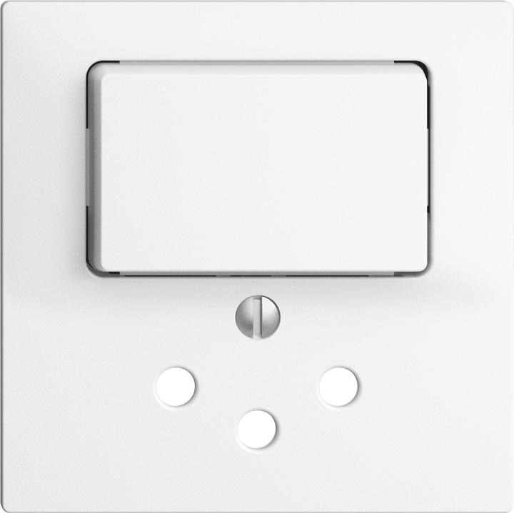 Actual product image Feller Cover set for small combination T12 white, with lens