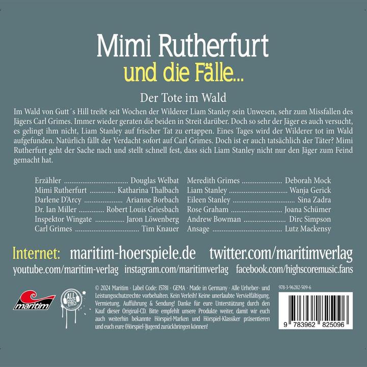 Immagine prodotto Mimi Rutherfurt 61 (Mimi Rutherfurt e le casse, Tedesco)