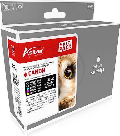 Image du produit Astar Pack de 5 - noir, jaune, cyan, magenta (M, CF, C, Y)