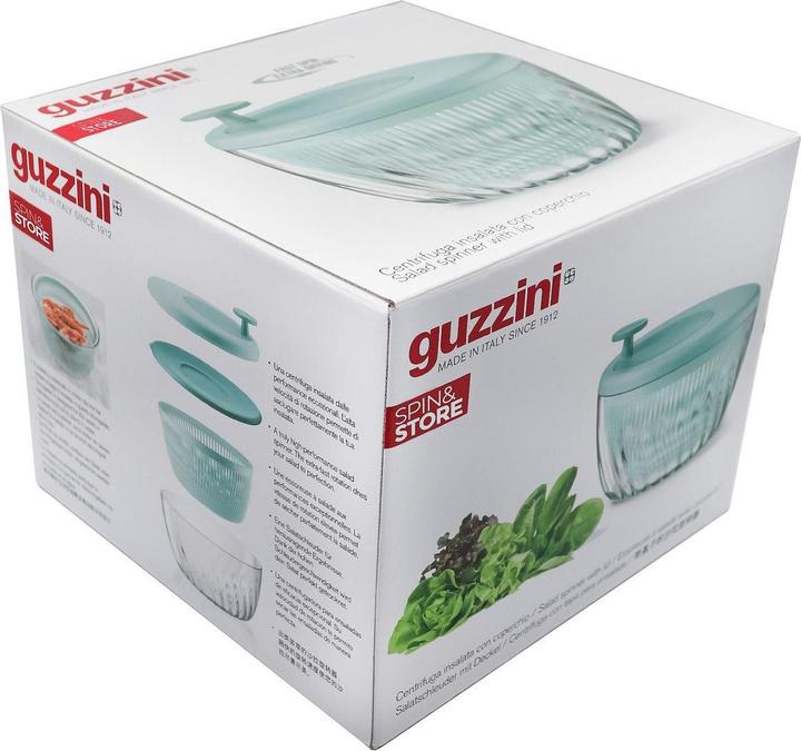 Actual product image Guzzini 170900175 Spin e Store Kitchen Active Design Salad Spinner Green