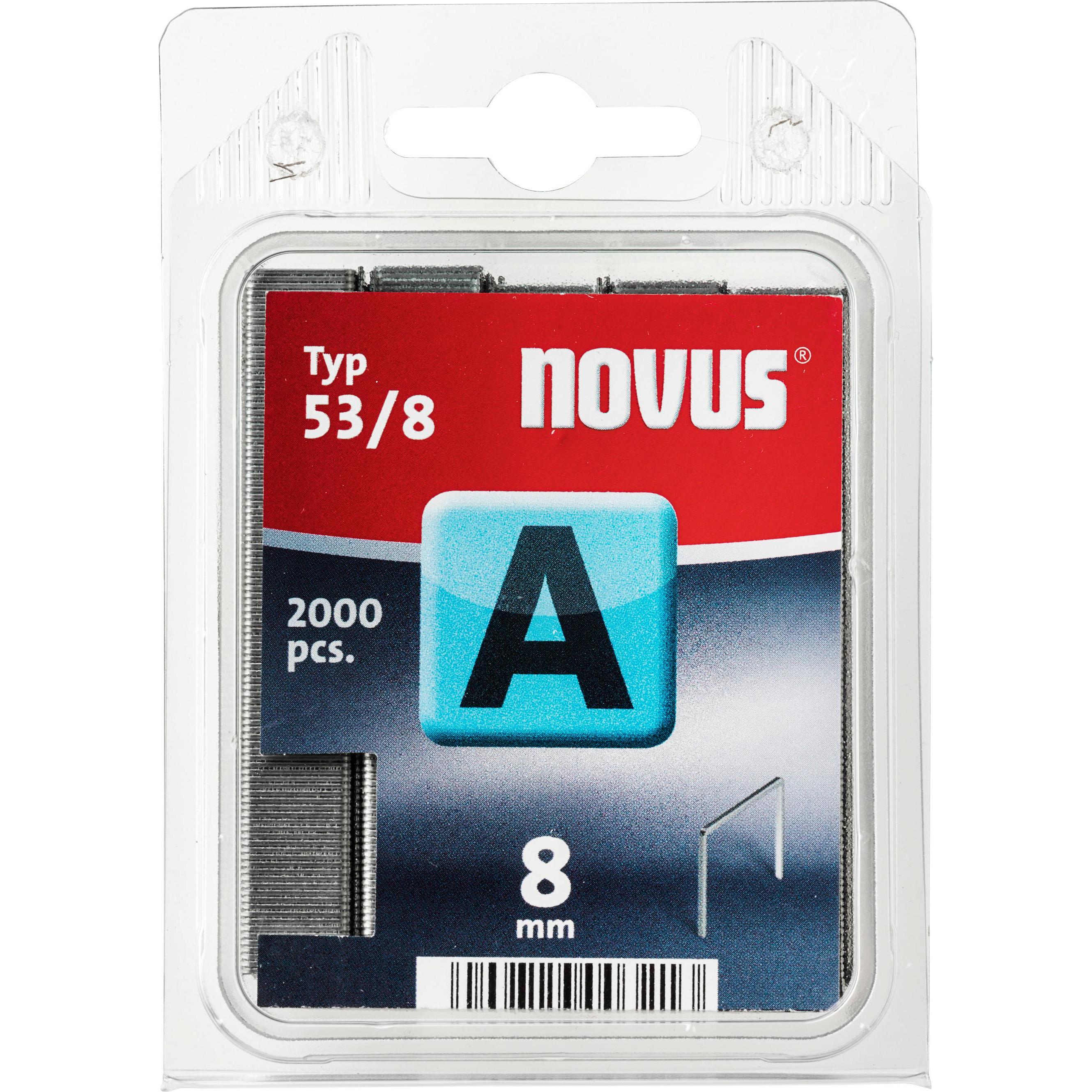 Novus, Tackerklammern + Tackernägel, Feindrahtklammern A 53/8