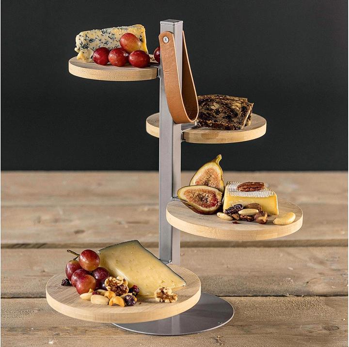 Produktbild Gusta Etagere m. 4 Holzteller