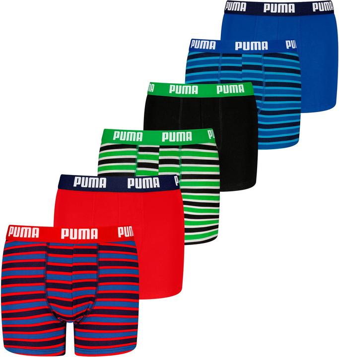 Produktbild Puma Everyday Striped Boxers ECOM 6P (146, 152, 6er Pack)