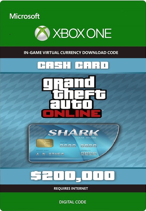 Produktbild Microsoft Grand Theft Auto V: Tiger Shark Cash Card (Xbox One X, Xbox Series X, Xbox One S, Xbox Series S)
